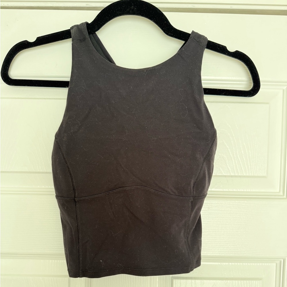 Lululemon black workout tank top